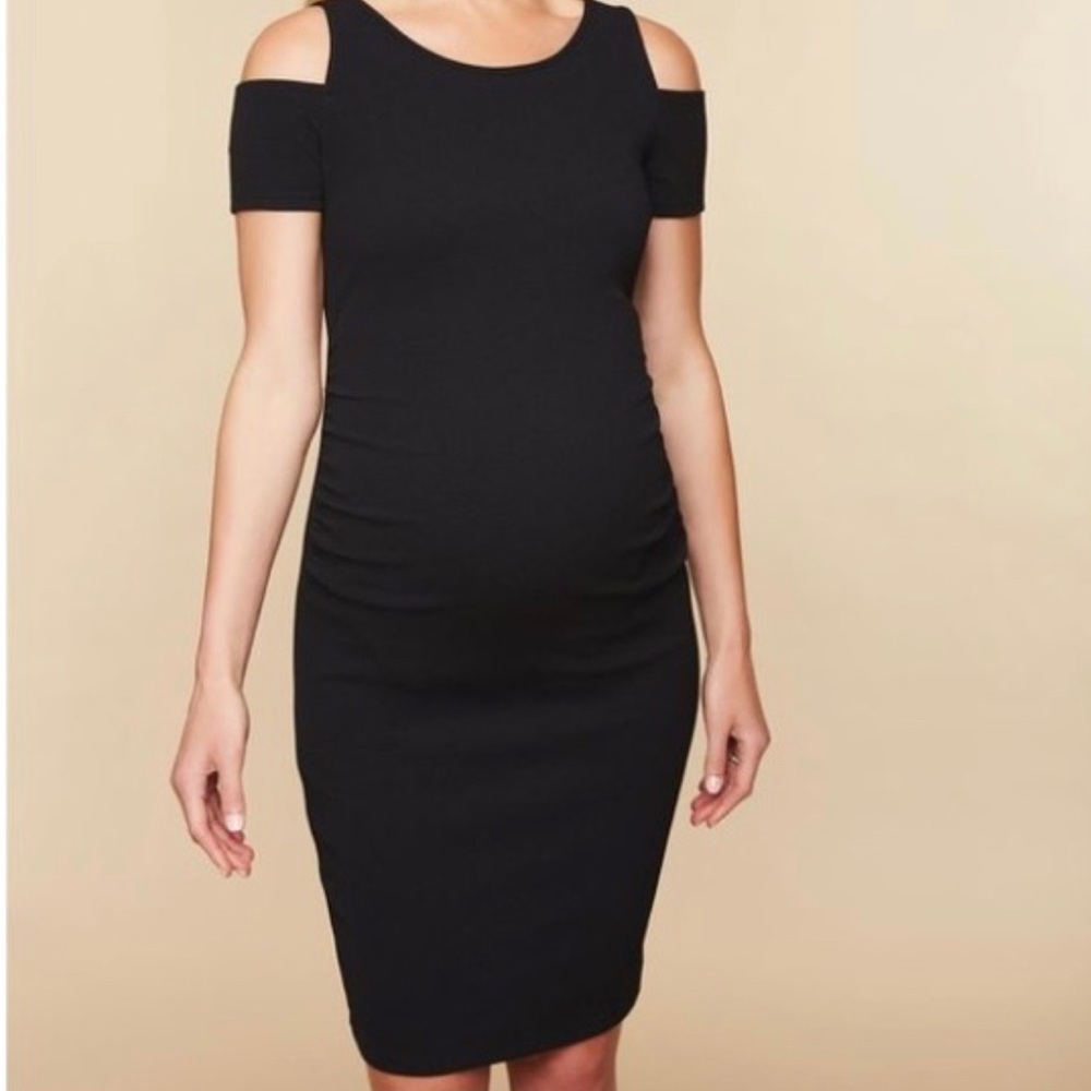 motherhood Maternity Cold Shoulder dress
